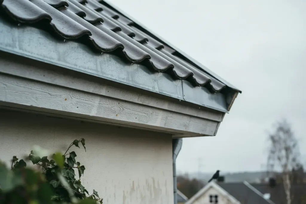 droppkant i pl t vid takfoten s skyddar du villa och fasad mot fuktproblem